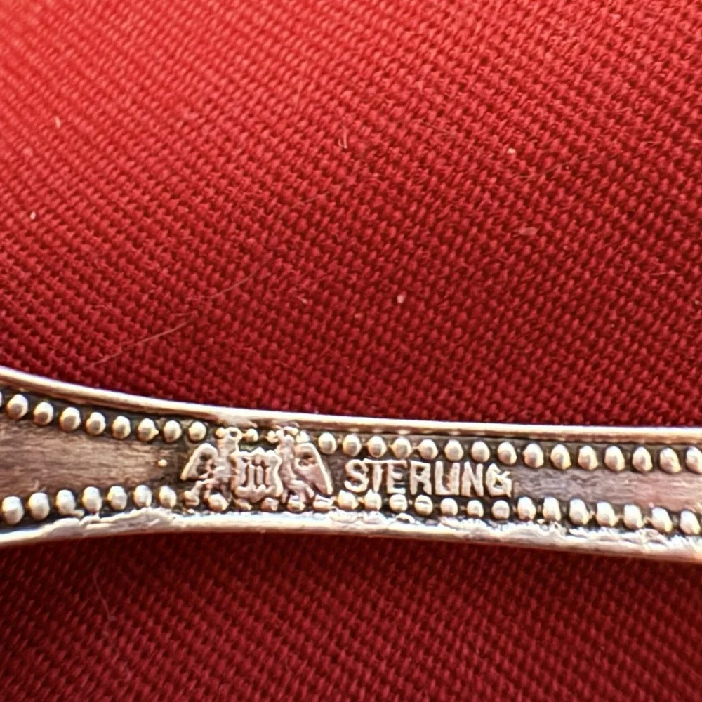 Vintage Baker‎ Manchester BMS14 Sterling Silver Demitasse Spoon 4